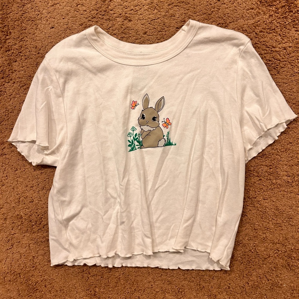 White baby tee